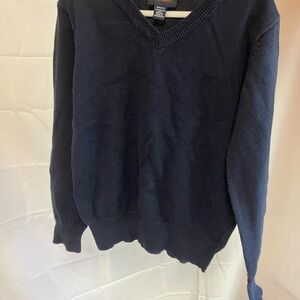 French Toast Blue V-Neck Sweater Classic Style